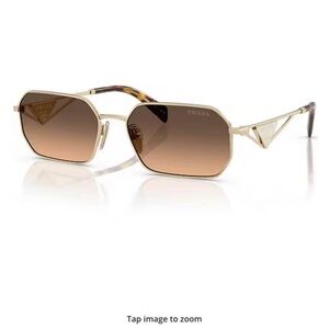 Prada Gold Frame Brown Gradient Sunglasses - Prada